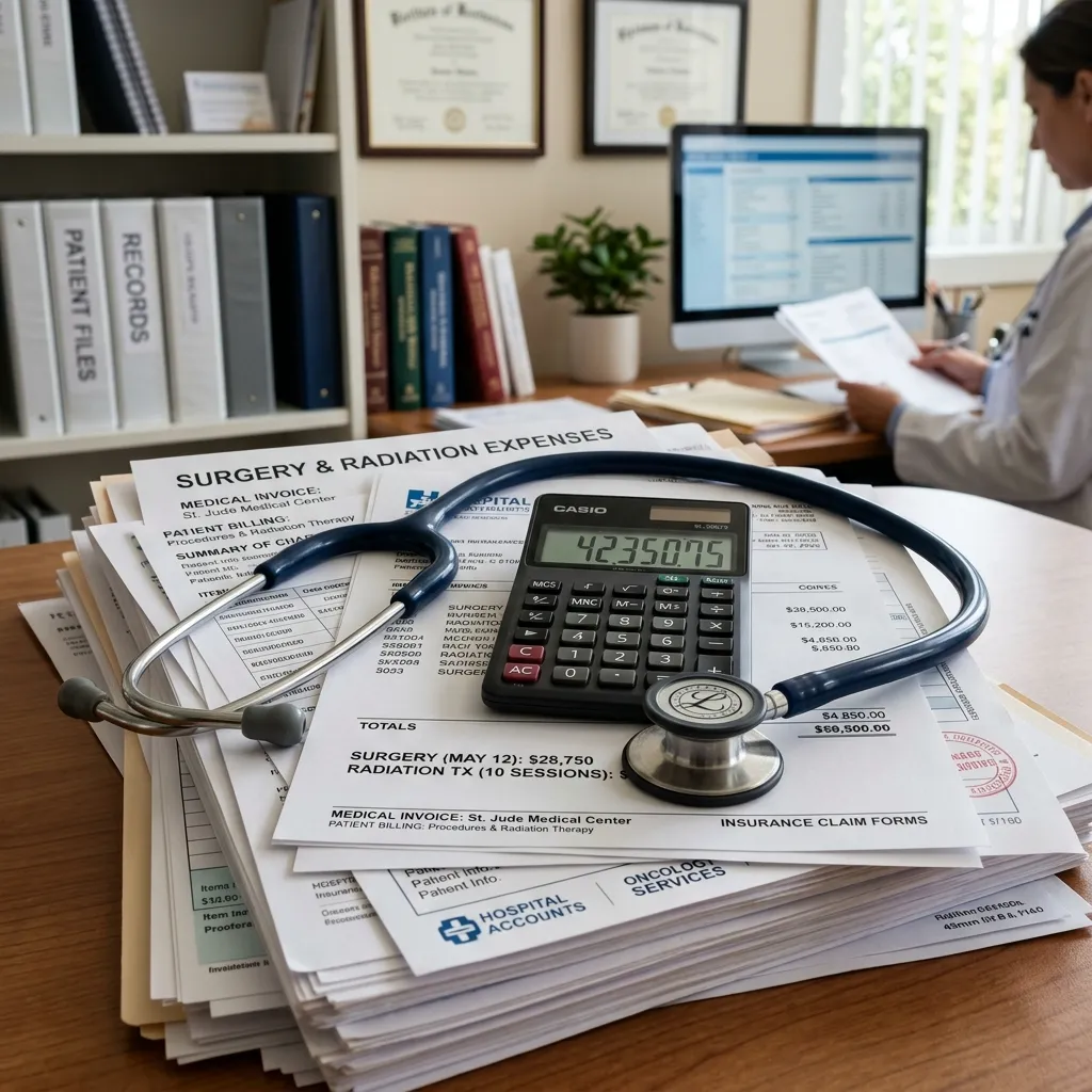 Breakdown of Surgery and Radiation Expenses