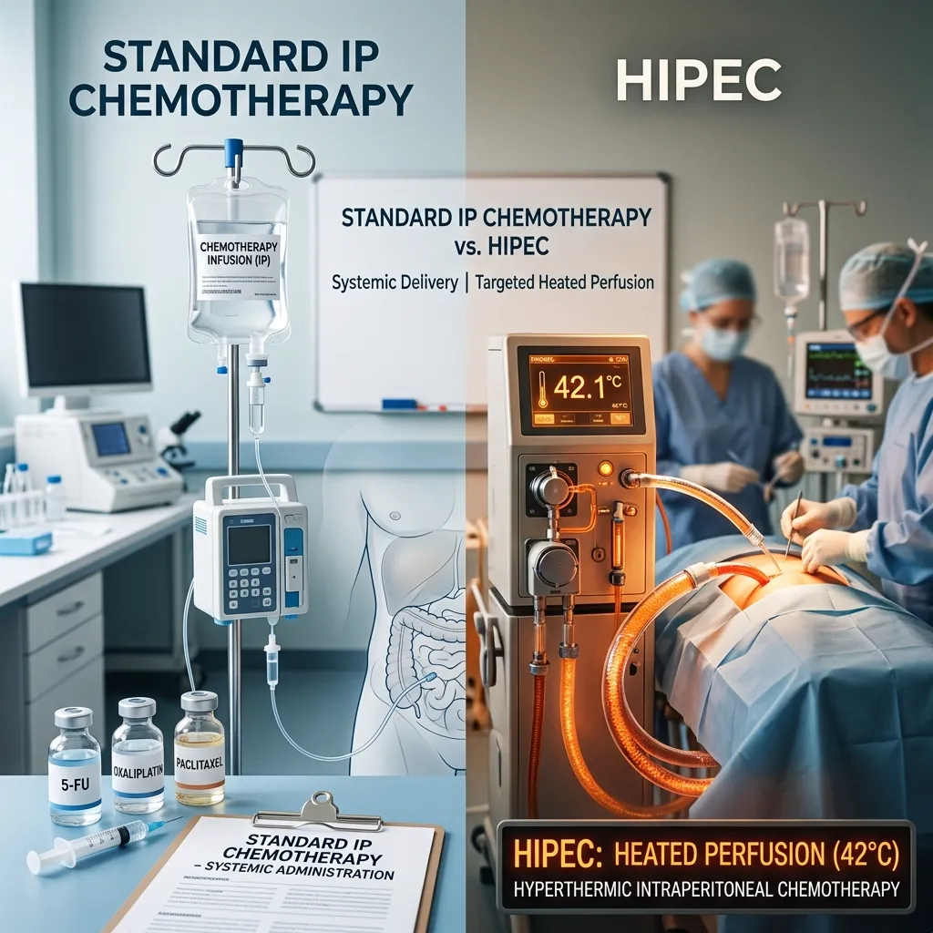 Standard IP Chemotherapy vs HIPEC